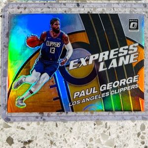 PAUL GEORGE 11/39 OPTIC CARD ORANGE PRIZM EXPRESS LANE CLIPPERS🔥
